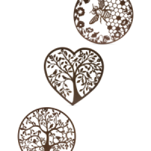 Belavi Outdoor Metal Wall Art
