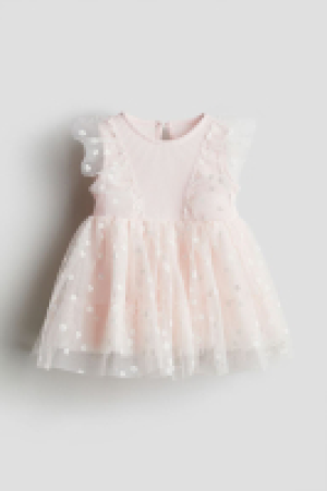 Patterned tulle dress