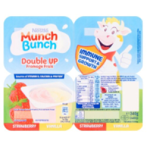 Munch Bunch Double Up Strawberry & Vanilla 4 Pack 2.00 €