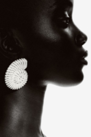Shell-shaped earrings