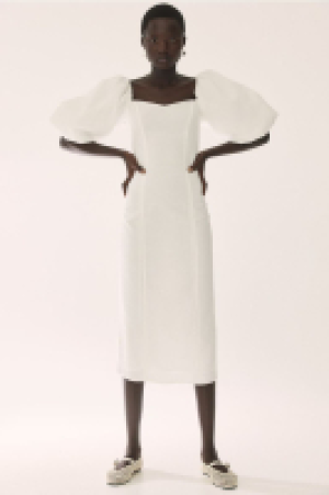 HM  Balloon-sleeved dress
