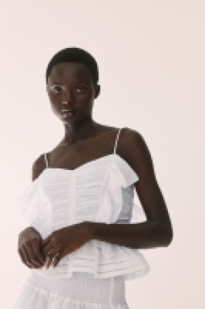 HM  Frill-trimmed strappy top