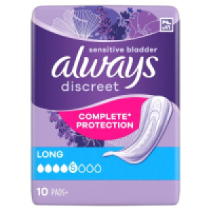 Always Discreet Incontinence Pads Long 5.05 €