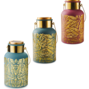 Solar Leaf Jar Lantern