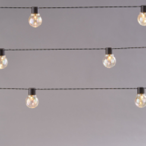 Solar Bubble Festoon String Lights