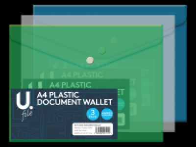 A4 Plastic Document Wallet