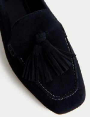 M&s Collection Wide Fit Suede Tassel Flat Boat Shoes