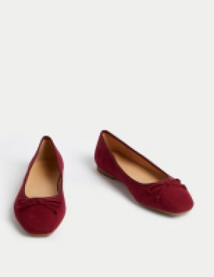 M&s Collection Bow Flat Ballet Pumps