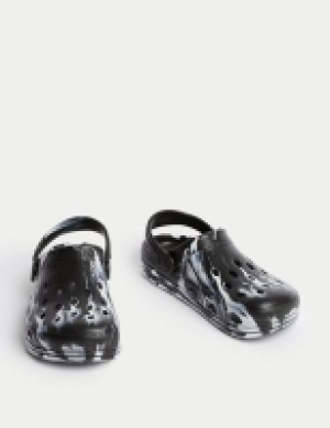 M&s Collection Kids Marble Clogs (3 Large - 7 Large)