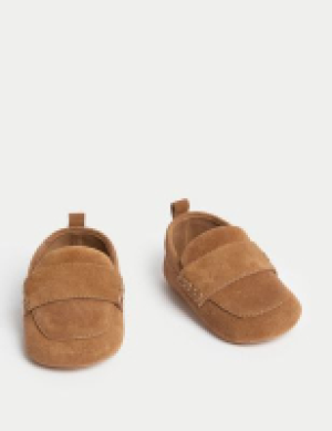 M&s Collection Baby Suede Pram Loafer (0-18 Mths)