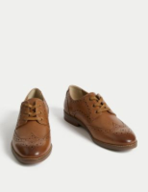 M&s Collection Kids Leather Brogues (3 Large - 7 Large)