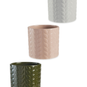 Kirkton House Ochre Leaf Plant Pot
