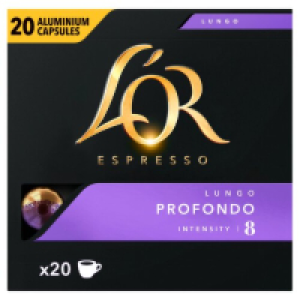LOr Espresso Lungo Coffee Capsules 20 Pack 6.00 €