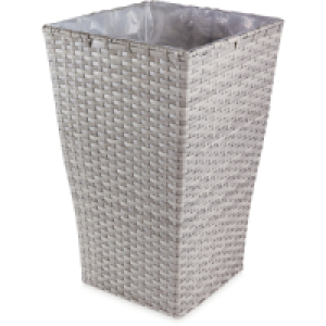 Rattan Effect Tall Planter