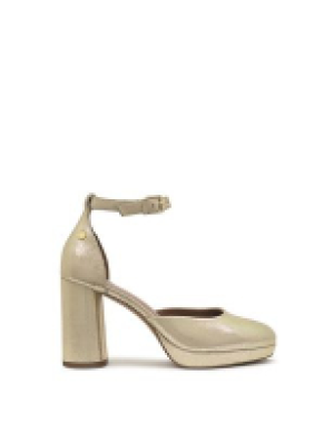 Radley Archer Crescent Suede Metallic Platform Heels