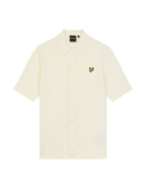 Marks and Spencer Lyle & Scott Cotton Blend Textured Knitted Polo Shirt