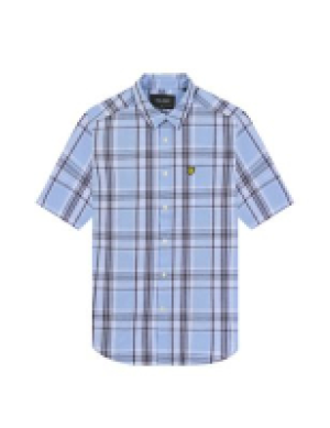 Lyle & Scott Cotton Linen Blend Check Shirt