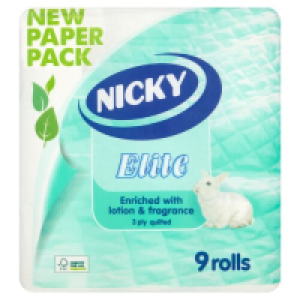 SuperValu  Nicky Elite 3 Ply Toilet Tissue