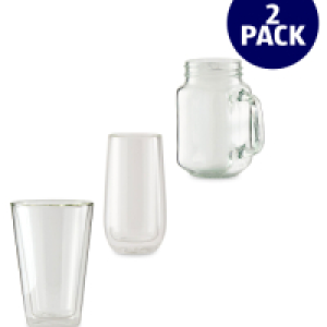 Aldi  Crofton Ice Coffee Glasses