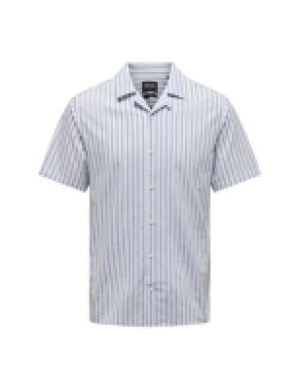 Only & Sons Cotton Rich Striped Oxford Shirt