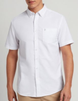 Marks and Spencer Farah Cotton Blend Oxford Shirt