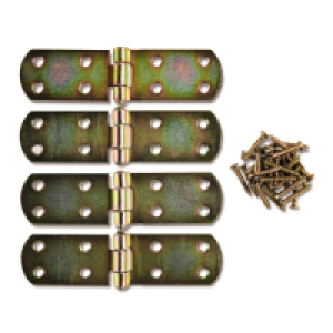 Galvanised Hinge Set