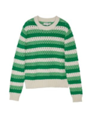 Chinti & Parker Pure Cotton Textured Striped Jumper
