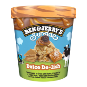 Ben & Jerrys Dulce De-lish Sundae
