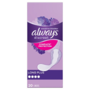 Always Discreet Incontinence Liner Long Plus 3.50 €