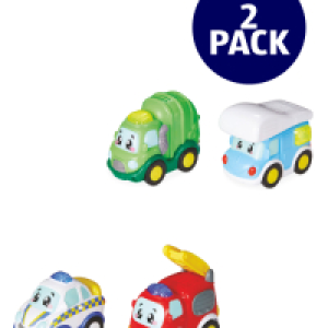 Tiny Teamsterz Beep and Go 2 Pack