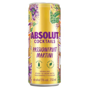 Centra  Absolut Passionfruit Ready To Drink 250ml