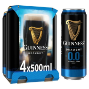 Guinness Draught 0.0% Can 4 Pack 7.75 €
