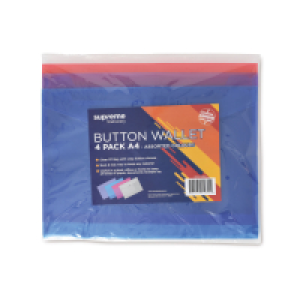 Supreme Button Envelope 4 Pack