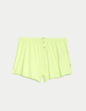 Marks and Spencer B By Boutique Cotton Rich Ribbed Pyjama Shorts
