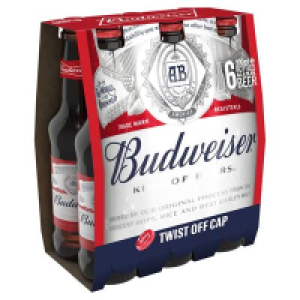 Budweiser Longneck 6 Pack 300ml