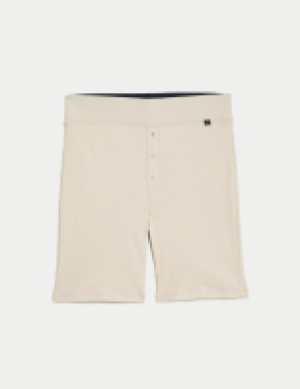 B By Boutique Cotton Rich Ribbed Shorts