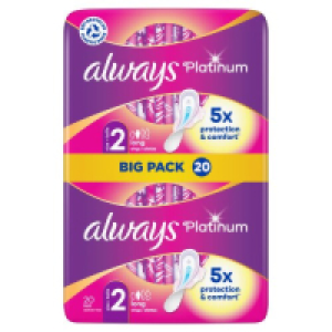 Always Platinum Long with Wings Big Pack Sanitary Towels 4.69 €