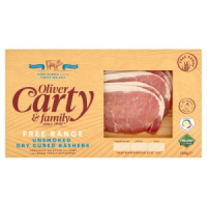 Oliver Carty Free Range Dry Cure Rashers 150g