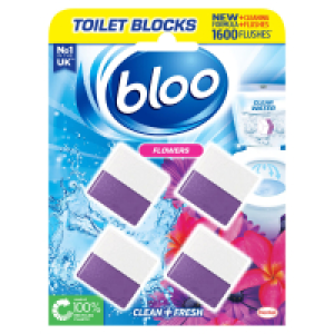Bloo Toilet Block 2in1 Flowers 4 Blocks
