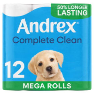 Andrex Complete Clean Mega Toilet Tissue