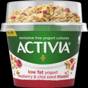 Danone Activia Toppers Natural Raspberry