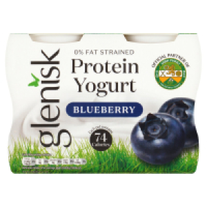 Glenisk 0% Fat Blueberry Protein Yogurt 4 Pack 2.50 €