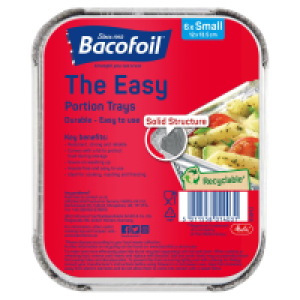 Bacofoil The Easy Portion Trays with Lids 6 Pack