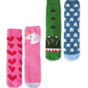Childrens Slipper Socks 2pk