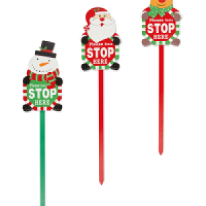 Aldi  Santa Stop Here Sign