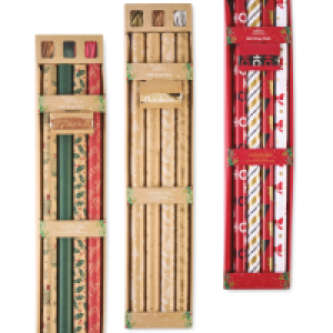 4 Roll Gift/Kraft Wrap Set