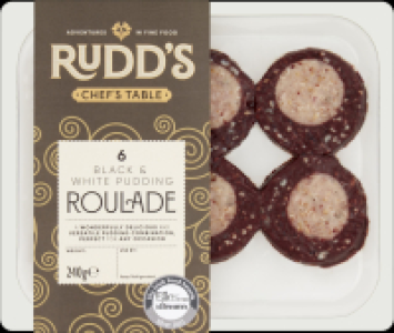 Mace Rudds Black & White Pudding Roulade