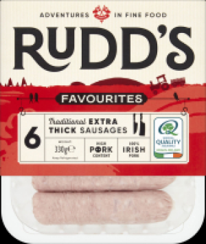 Rudds Traditional Irish Extra Thick Sausages