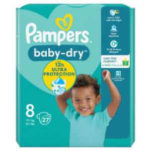Pampers Baby-Dry Nappies Size 8 9.99 €