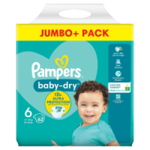 Pampers Baby Dry Size 6 Nappies Jumbo+ Pack 16.00 €